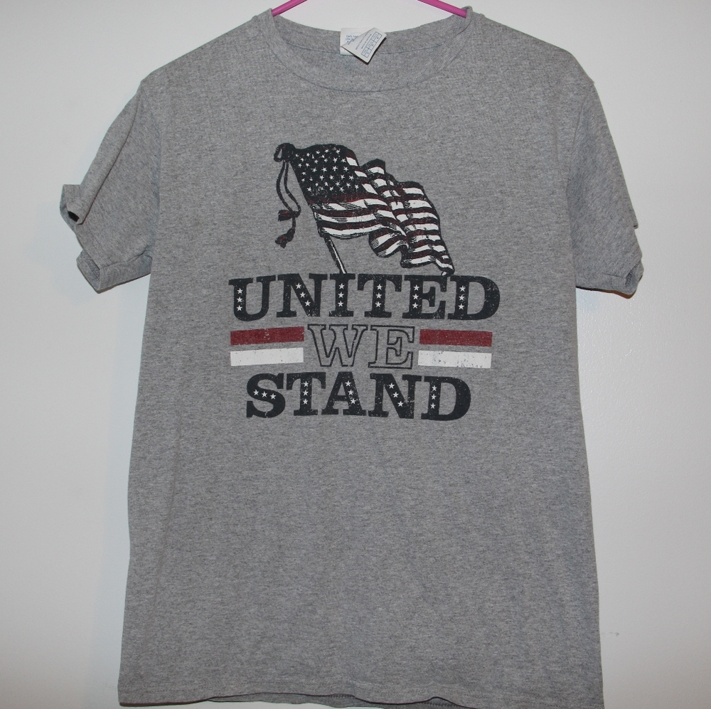 Grey United We Stand Tee